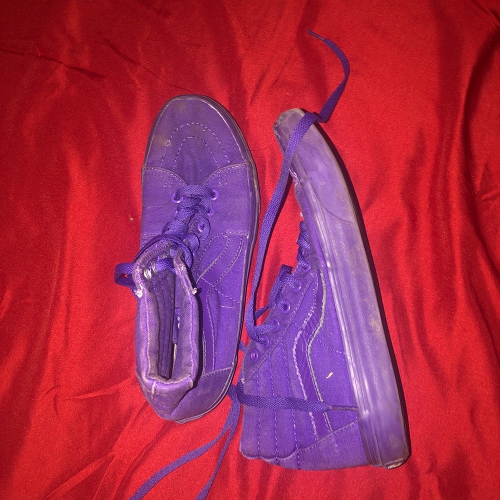 Vans Sk8 Hi (Purple Monochrome) Skate Shoes
